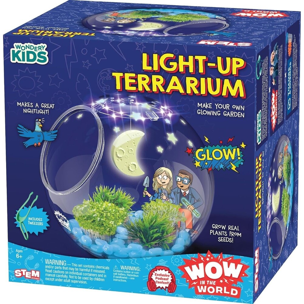 Light-UP Terrarium Grow Plants, Decorate Your Terrarium, Glow-in-The-Dark NEW